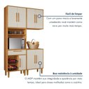 Ver imagem 7 de Cozinha Completa Modulada 3 Peças 7 Portas 1 Gaveta com Fruteira Lorena