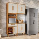 Ver imagem 1 de Cozinha Completa Modulada 3 Peças 7 Portas 1 Gaveta com Fruteira Lorena