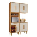 Ver imagem 3 de Cozinha Completa Modulada 3 Peças 7 Portas 1 Gaveta com Fruteira Lorena