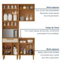 Ver imagem 6 de Cozinha Completa Modulada 3 Peças 7 Portas 1 Gaveta com Fruteira Lorena