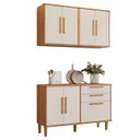 Ver imagem 2 de Cozinha Completa Modulada 3 Peças 7 Portas 2 Gavetas Lorena