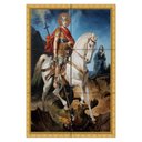 Ver imagem 1 de Quadro São Jorge Guerreiro com Espada 60x40 em Azulejos