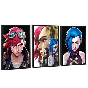 Kit 3 Quadros Grandes Decorativo para Quarto Moderno Premium