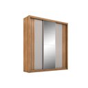 Ver imagem 5 de Guarda Roupa 3 Portas de Correr (1 C- Espelho) e 2 Gavetas Moema Flex Amêndola-nude ou Preto - Dem