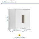 Ver imagem 4 de Armário Aéreo para Cozinha 2 Portas Lorena