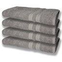 Ver imagem 3 de 8 Toalhas Grande Super Felpudas e Grossa 80x150 4 Branco 4 Cinza