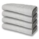 Ver imagem 2 de 8 Toalhas Grande Super Felpudas e Grossa 80x150 4 Branco 4 Cinza