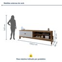 Ver imagem 7 de Rack com Painel Ripado Vitória para Tv até 55 Polegadas 2 Portas MDF Frisado