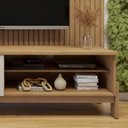 Ver imagem 6 de Rack com Painel Ripado Vitória para Tv até 55 Polegadas 2 Portas MDF Frisado