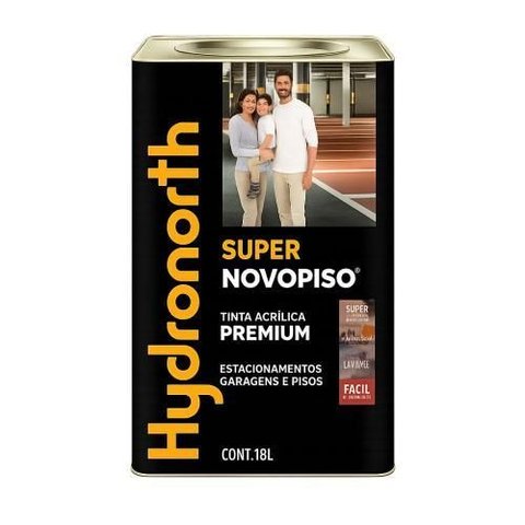Tinta Novopiso Super Cinza Chumbo Semi Brilho Lata 18 Litros