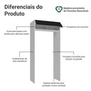 Ver imagem 3 de Porta-Geladeira 103 cm 1 Porta Basculante Branco/Preto Glamy Madesa Branco/Preto