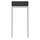 Ver imagem 6 de Porta-Geladeira 103 cm 1 Porta Basculante Branco/Preto Glamy Madesa Branco/Preto