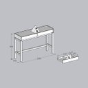 Ver imagem 6 de Aparador 2 Gavetas em MDF e Madeira Maciça Linha Barcelona