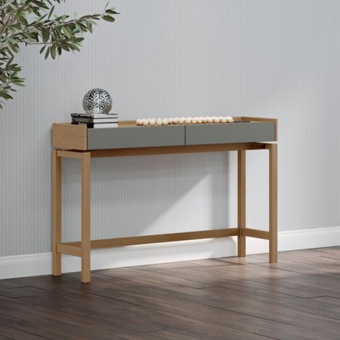 Aparador 2 Gavetas em MDF e Madeira Maciça Linha Barcelona