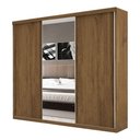 Ver imagem 3 de Guarda Roupa Casal 3 Portas de Correr e 3 Espelhos Evidence Minastex