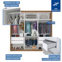 Ver mais imagens de Guarda Roupa Casal 3 Portas de Correr e 3 Espelhos Evidence Minastex