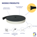 Ver imagem 3 de Moldura Guarnição Rodameio Eva Autocolante Sol 7cmx5mm 20 Metros - Preto