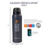 Squeeze Térmico Sport Bike 450 Ml Cinza Termopro - 5