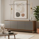 Ver mais imagens de Rack para TV até 50 Polegadas em Madeira Maciça e MDF Linha Barcelona 