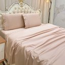 Ver imagem 2 de Jogo de Cama Lençol Queen Supremo Micropercal 300 Fios - Rosê