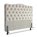 Ver imagem 1 de Cabeceira Para Cama Box Casal 1,4 M Realeza:Suede Bege