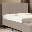 Ver imagem 1 de Cabeceira Nashira 160 para Cama Queen Z-006 Sued Capuccino Aradecor
