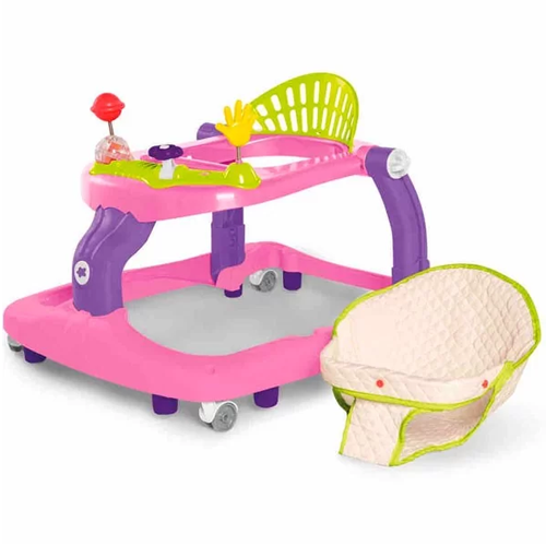 Andador Infantil Feminino para Bebe Sentar Move Baby - Tateti Calesita - 2