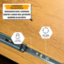 Ver imagem 5 de Mesa de Escritório Escrivaninha Cannes com 1 com Chave 2 Gavetas 160cm Marrom/Cinamomo/Off White
