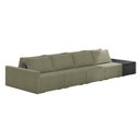 Ver imagem 1 de Sofá Ilha 4 Lugares Living 432cm Modulado Sala Lary Bouclê Verde/pu Pto K01 - D'Rossi