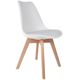 Mesa de Jantar Maldiva 180cm Preto F01 com 4 Cadeiras Ayla e 2 Cadeiras Madri Branco - 10