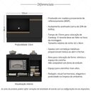 Ver imagem 3 de Balcão Cozinha para Cooktop e Forno 105cm 1 Porta 1 Gaveta com Rodapé Veneza Multimóveis Mp2295