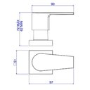 Ver imagem 2 de Acabamento Pressão 1/2-3/4 Deca Level Black Matte