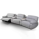 Ver imagem 1 de Sofá Decorativo Swift Curvo Elétrico C/porta Copos Baú Cooler Reclinável Retrátil Som Bluetooth e Ca