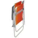 Ver mais imagens de Kit 04 Cadeiras de Praia Tramontina Samoa Alta em Alumínio com Assento Laranja e Amarelo 92900001