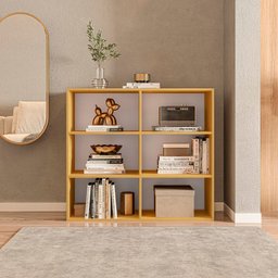 Estante para Livros Multiuso 6 Nichos 81cmx90cm Geórgia - 4