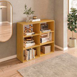 Estante para Livros Multiuso 6 Nichos 81cmx90cm Geórgia - 5