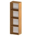 Ver imagem 2 de Estante de Livros 30cmx139cm Modular 4 Nichos Marselha
