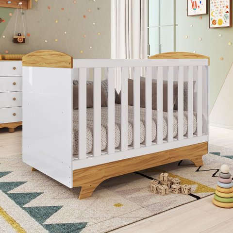Berço Minicama 3 em 1 100% Mdf Emma Retrô Espresso Móveis