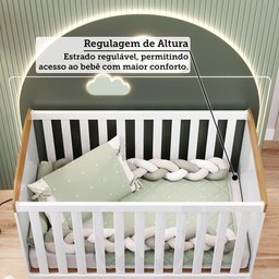Berço Minicama 3 em 1 100% Mdf Emma Retrô Espresso Móveis - 10