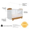 Berço Minicama 3 em 1 100% Mdf Emma Retrô Espresso Móveis - 5