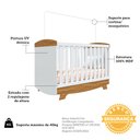 Ver imagem 5 de Berço Minicama 3 em 1 100% Mdf Emma Retrô Espresso Móveis