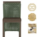 Ver imagem 3 de Mesa Bistrô e 2 Banquetas Roma Marrom Corda Náutica Estofado 9 Trama Original