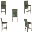 Ver imagem 5 de Mesa Bistrô e 2 Banquetas Roma Marrom Corda Náutica Estofado 9 Trama Original