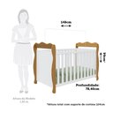 Ver imagem 3 de Berço Minicama 3 em 1 100% Mdf Alice Espresso Móveis