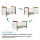 Ver imagem 5 de Berço Minicama 3 em 1 100% Mdf Alice Espresso Móveis