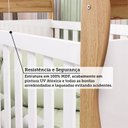 Ver imagem 7 de Berço Minicama 3 em 1 100% MDF Alice Espresso Móveis Branco/Amêndoa