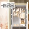 Guarda-roupa Infantil 85cm 2 Portas 3 Gavetas com Janelas e Prateleira Ezra 100% Mdf Espresso Móve - 10