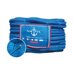Corda Trançada Pe Virgem S/alma C/aprox. 301 Metros - Azul 6mm - 9