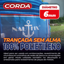 Ver imagem 2 de Corda Trançada Pe Virgem S/alma C/aprox. 301 Metros - Azul 6mm