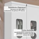 Ver mais imagens de Guarda-roupa Infantil 61,7cm 2 Portas 3 Gavetas com Janelas sem Pés Ezra 100% Mdf Espresso Móveis